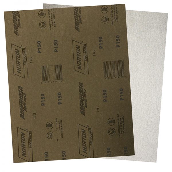 A Folha de Lixa No-Fil A319 é uma lixa de papel com grão Óxido de Alumínio