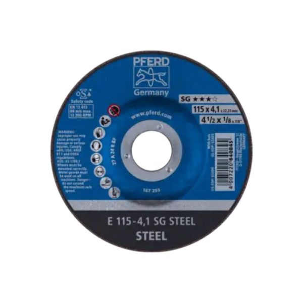 Discos de Desbaste SG STEEL E 115x4,1x22,23 mm