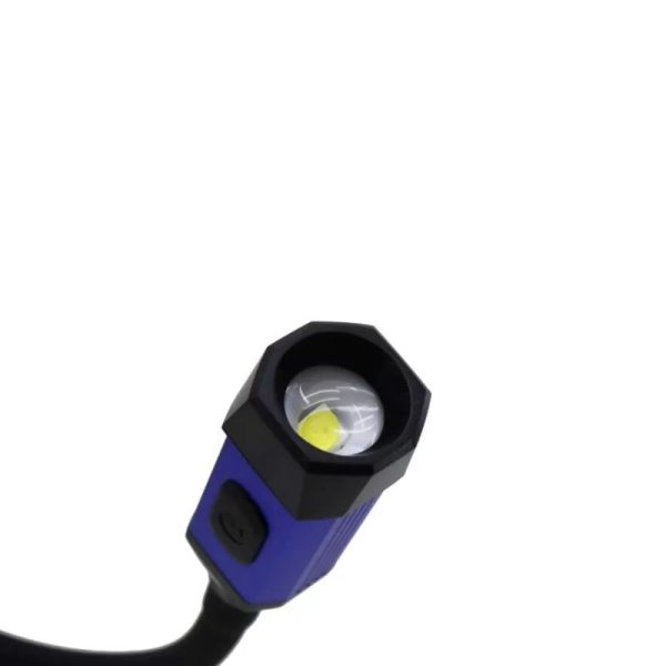 Lanterna cob led de especoço flexível recarregável