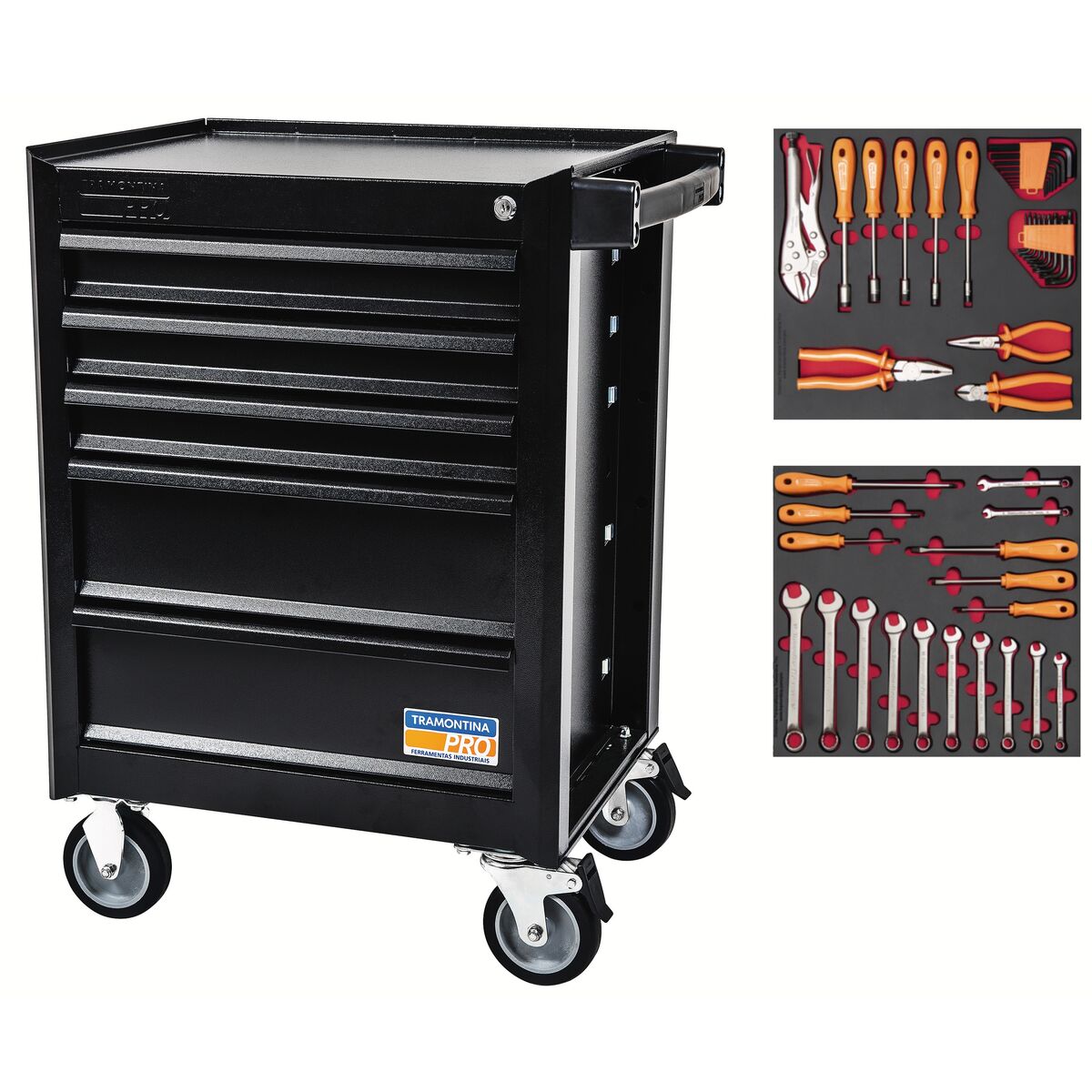 Carro com Ferramentas 5 Gavetas 45 Peças